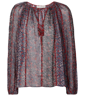 Deetra floral silk blouse | Ulla Johnson