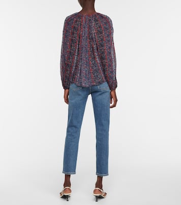 Deetra floral silk blouse | Ulla Johnson