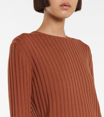 Jersey de lana y algodón acanalado | JW Anderson