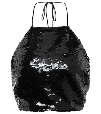 Top raccourci à sequins | Magda Butrym