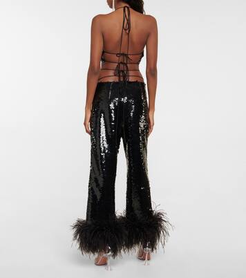 Top raccourci à sequins | Magda Butrym
