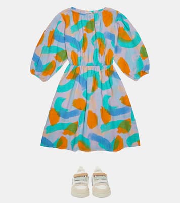 Printed linen-blend dress | Bobo Choses