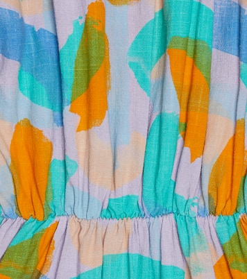 Printed linen-blend dress | Bobo Choses