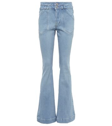 Double Button Flare high-rise jeans | Frame