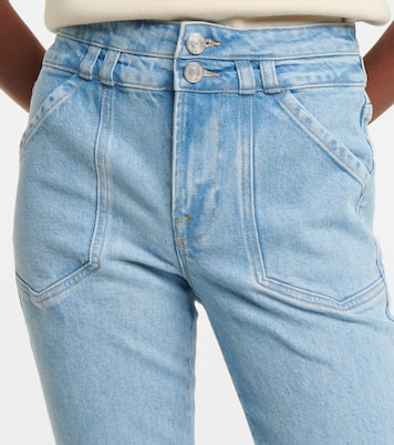 Double Button Flare high-rise jeans | Frame