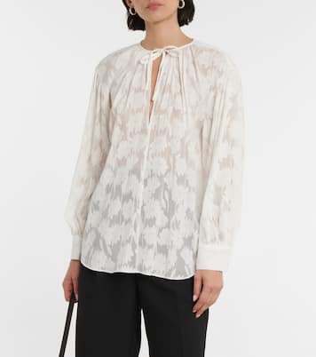 Bluse aus Seide und Baumwolle | Vince