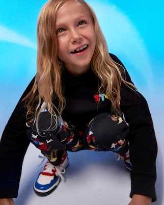 Felpa in cotone con cappuccio e logo | Stella McCartney Kids