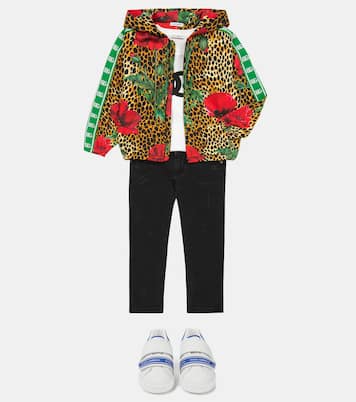 Printed cotton hoodie | Dolce&Gabbana Kids