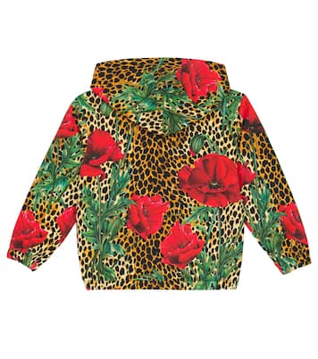 Printed cotton hoodie | Dolce&Gabbana Kids