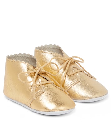 Bebé - zapatos de piel metalizada | Tartine et Chocolat