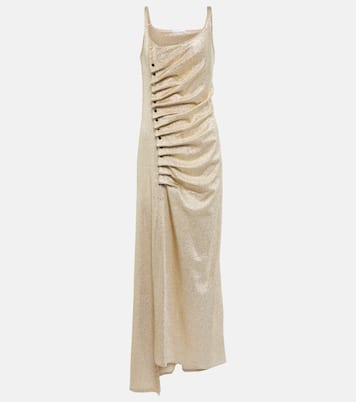 Robe portefeuille métallisée | Rabanne
