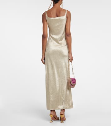 Robe portefeuille métallisée | Rabanne