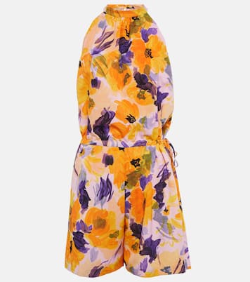 Mono floral con cuello halter | Dries Van Noten