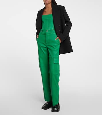 Top stile corsetto Bella in pelle | Stouls