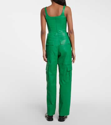 Top stile corsetto Bella in pelle | Stouls