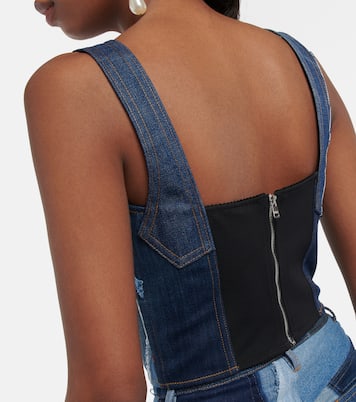 Top bustier en denim | Dolce&Gabbana