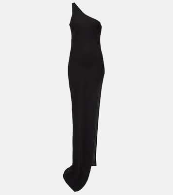 One-shoulder chiffon maxi dress | Mônot