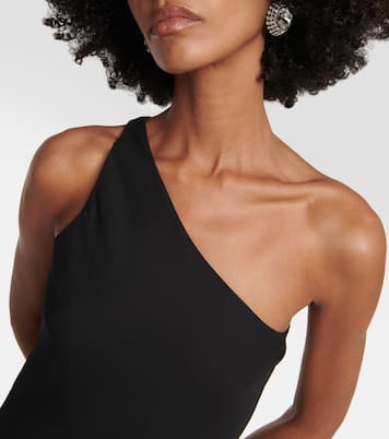 One-shoulder chiffon maxi dress | Mônot