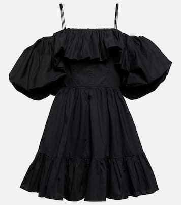 Vestido corto Lila en popelín de algodón | Ulla Johnson