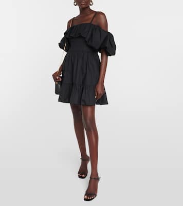 Vestido corto Lila en popelín de algodón | Ulla Johnson