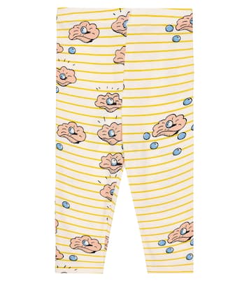 Baby - Leggings in misto cotone con stampa | Mini Rodini