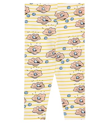 Baby - Leggings in misto cotone con stampa | Mini Rodini