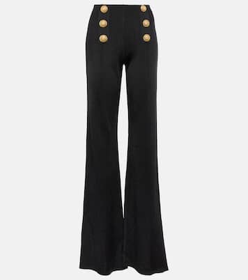 Pantaloni flared in maglia | Balmain