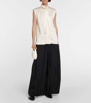 Satin sleeveless blouse | Jil Sander