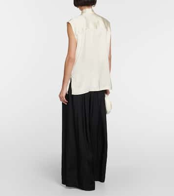 Satin sleeveless blouse | Jil Sander