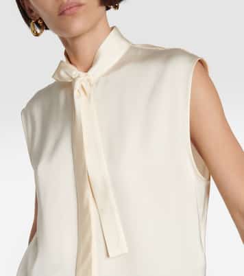 Satin sleeveless blouse | Jil Sander