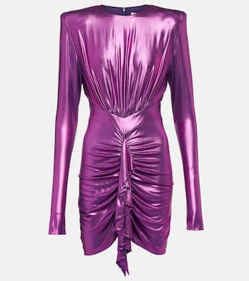 Draped satin jersey minidress | Alexandre Vauthier