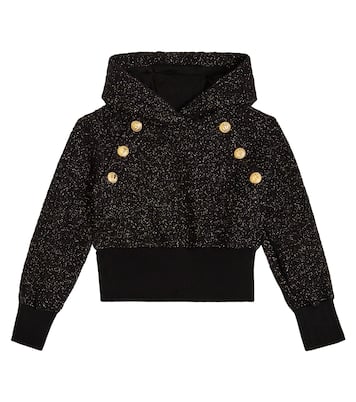 Sudadera con capucha en mezcla de lana | Balmain Kids
