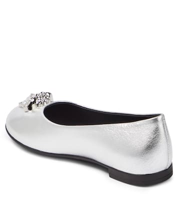 Ballerine La Medusa in pelle metallizzata | Versace Kids