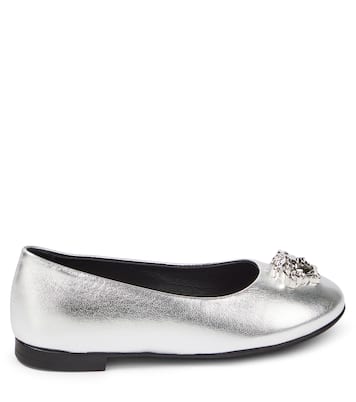 Ballerine La Medusa in pelle metallizzata | Versace Kids