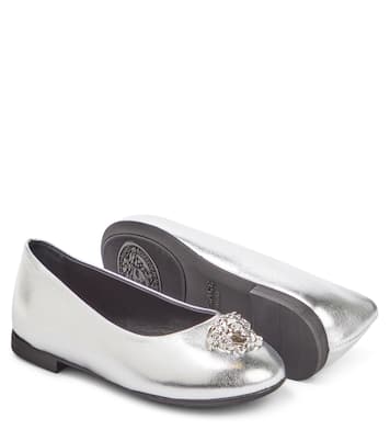 Ballerine La Medusa in pelle metallizzata | Versace Kids