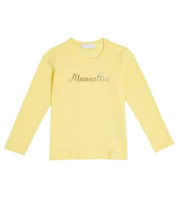 Top in cotone con logo | Monnalisa
