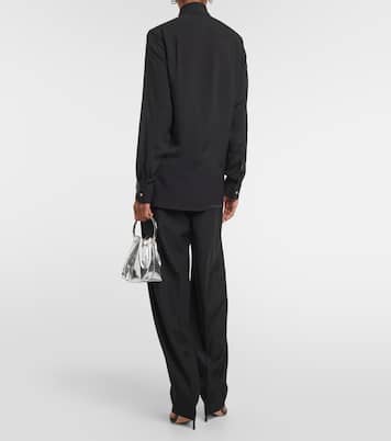 Blusa in misto seta con pizzo | Elie Saab