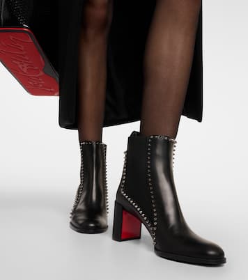 Bottines Out Line Spikes en cuir | Christian Louboutin