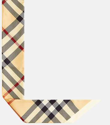 Sciarpa in twill di seta Burberry Check | Burberry