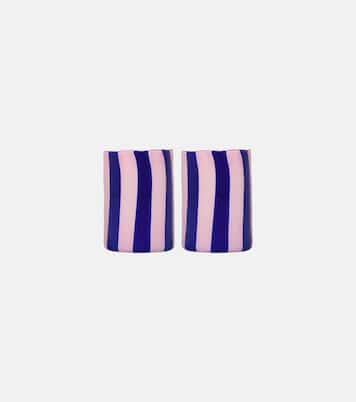 Dolcevita Stripe set of 2 tumblers | Aquazzura Casa