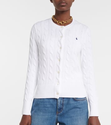 Cárdigan de punto trenzado de algodón | Polo Ralph Lauren