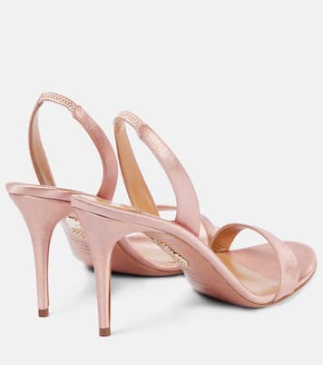 Sandalen So Nude 85 aus Metallic-Leder | Aquazzura