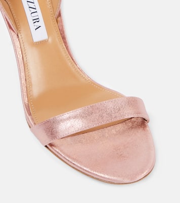 Sandalen So Nude 85 aus Metallic-Leder | Aquazzura