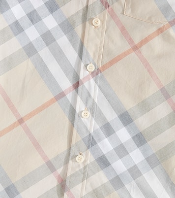 Camisa de algodón con Burberry Check | Burberry Kids