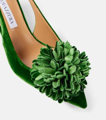 Pumps slingback Couturier Sling 65 in velluto | Aquazzura