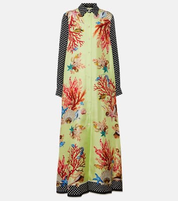 Vestido camisero Capri de satén de seda | Dolce&Gabbana