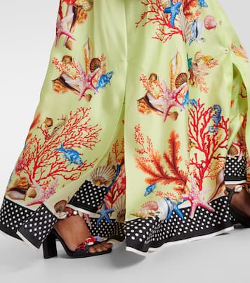 Vestido camisero Capri de satén de seda | Dolce&Gabbana
