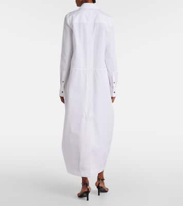 Vestido camisero de popelín de algodón | Jil Sander
