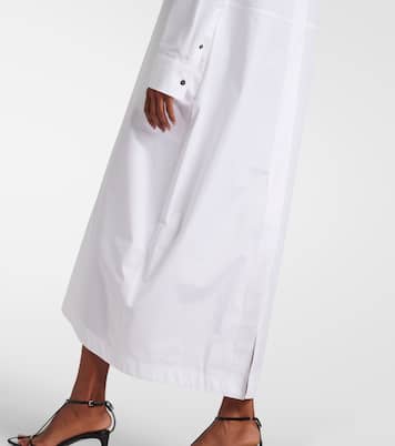 Vestido camisero de popelín de algodón | Jil Sander