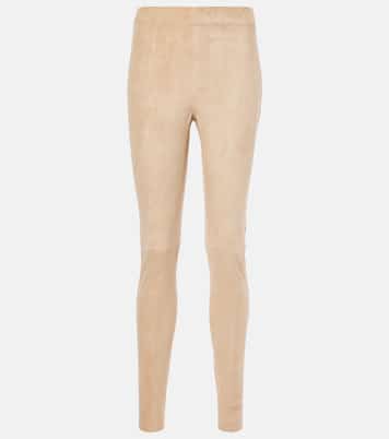 Leggings in suede a vita media | Joseph